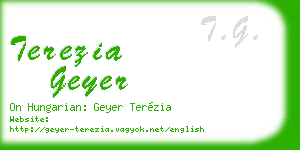 terezia geyer business card